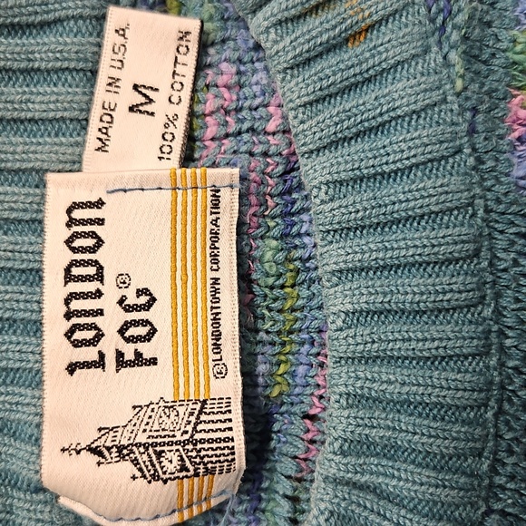 Vintage Men's 80's/90's London Fog Knit Sweater Size Medium - Picture 5 of 6